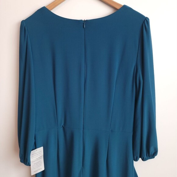 Eliza j Faux Wrap Ruffle Drapey Mini Dress NWT - Picture 5 of 16